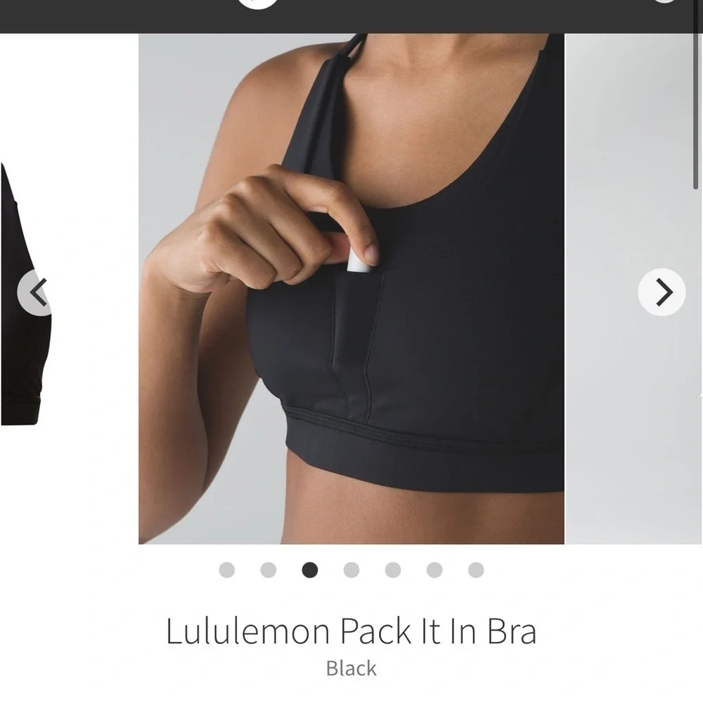 Lululemon Pack It In Bra Black